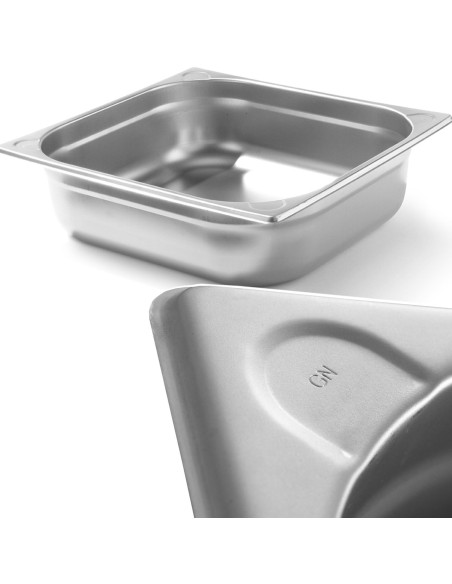 Kitchen Line GN 2/3 plieninis konteineris, aukštis 100 mm - Hendi 806234 Kitchen Line GN 2/3 plieninis konteineris, aukštis 100 mm - Hendi 806234
