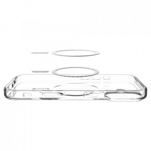 
„iPhone 17 Ultra Hybrid MagSafe“ dėklas – baltas
