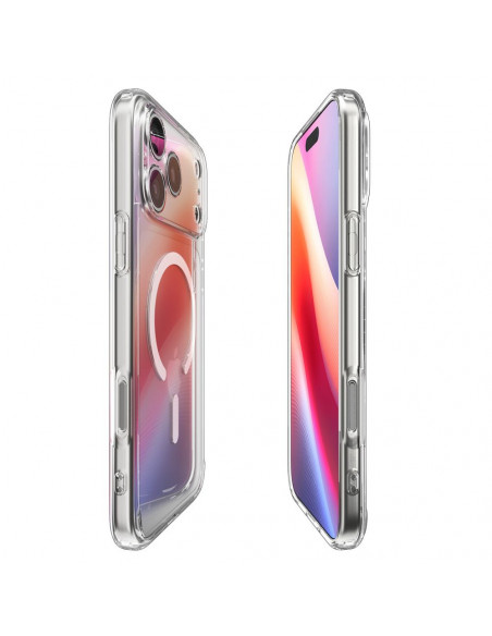 
„iPhone 17 Pro Ultra Hybrid MagSafe“ apsauginis dėklas – skaidrus ir baltas
