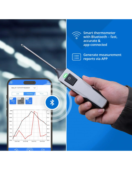 
Elektroninis serviso termometras „Tarmopara K Bluetooth“ -50–150 °C
