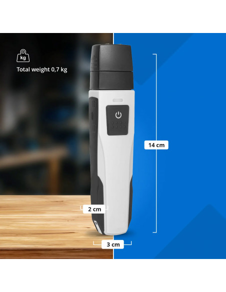 
Drėgmės matuoklis higrometras drėgmės matuoklis medienos tinkui „Bluetooth 6-99“
