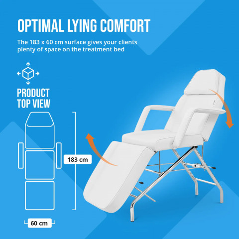 
SPA MATERA tatuiruočių masažo kosmetikos kėdė - balta
