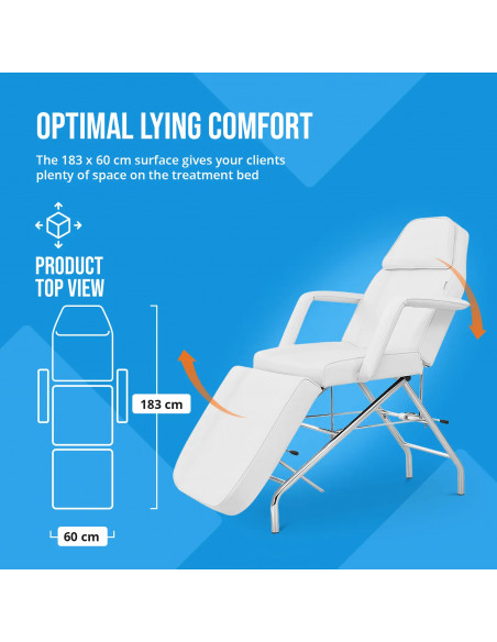 
SPA MATERA tatuiruočių masažo kosmetikos kėdė - balta
