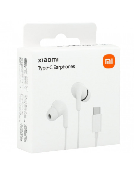 
„Xiaomi BHR8931GL“ USB-C laidinės į ausis įdedamos ausinės su nuotolinio valdymo pultu – baltos
