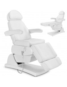 
LATINA elektrinis masažinis SPA tatuiruočių krėslas su 3 varikliais, 200 W – baltas
