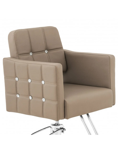 
COTTAM kirpėjo kėdė su pakoja – šviesiai pilka
