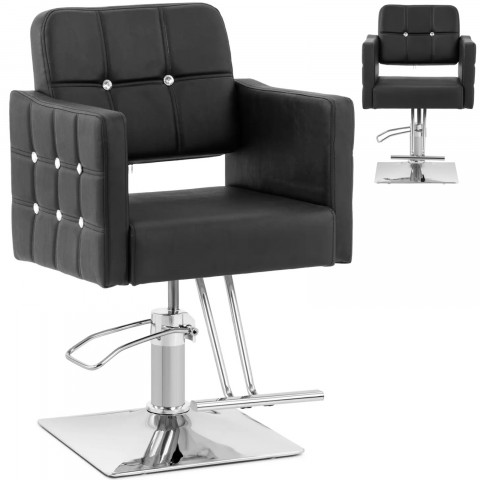 
COTTAM kirpėjo kėdė su pakoja – juoda
