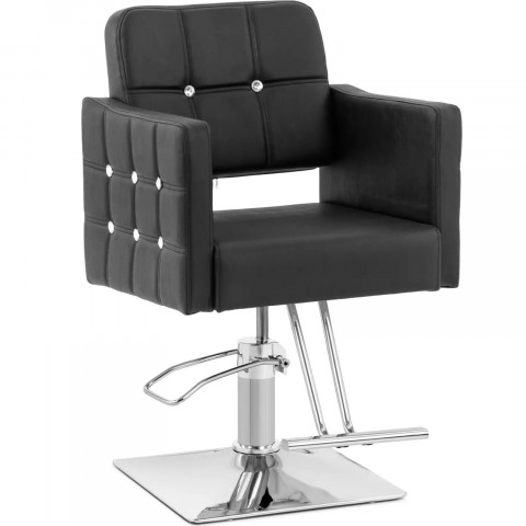 
COTTAM kirpėjo kėdė su pakoja – juoda
