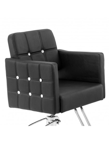 
COTTAM kirpėjo kėdė su pakoja – juoda
