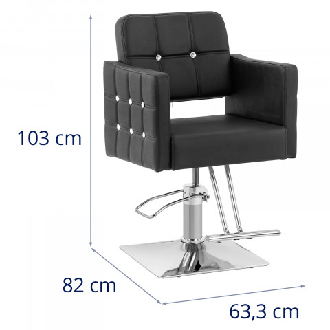 
COTTAM kirpėjo kėdė su pakoja – juoda
