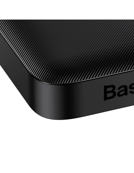 
„Bipow“ 10000mAh 20W išorinė baterija su USB-A - Micro USB laidu - juoda
