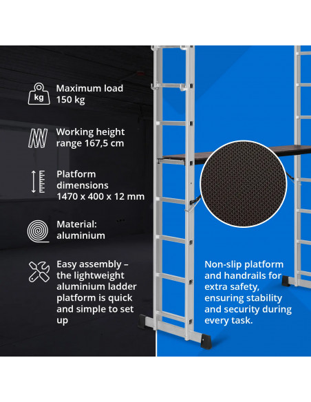 
3 viename sulankstomos kopėčios pastoliai iki 3,8 m
