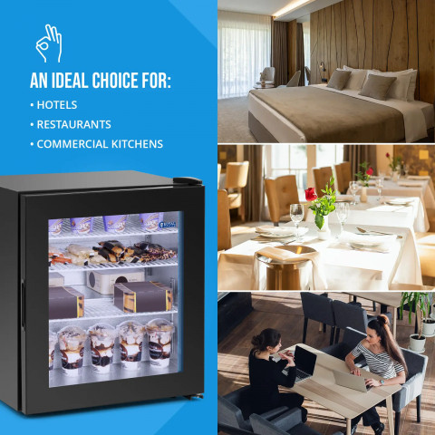 
Šaldiklio spintelė, po stalviršiu montuojama šaldyklė, stiklinė, 3 lentynos, 88 l
