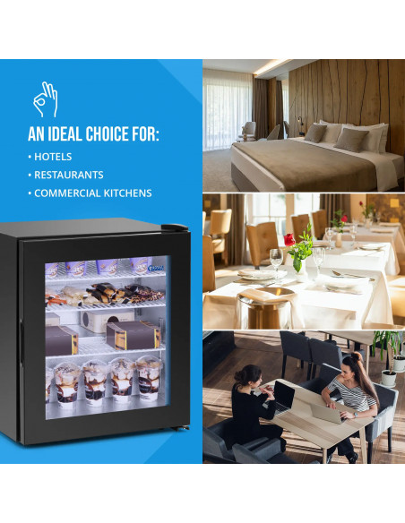 
Šaldiklio spintelė, po stalviršiu montuojama šaldyklė, stiklinė, 3 lentynos, 88 l
