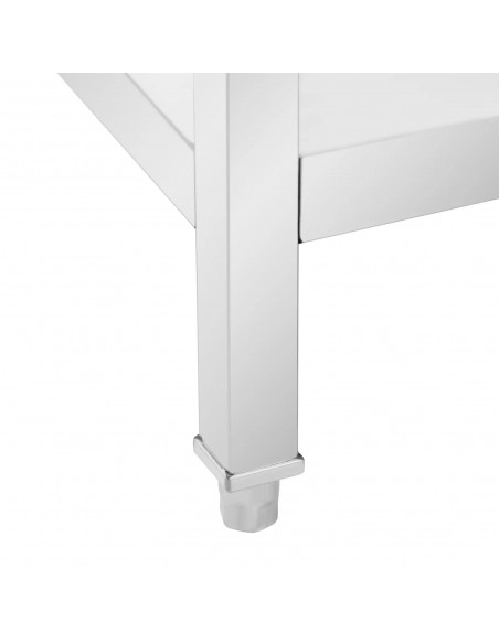 
Stalas, darbastalis, 3 stalčiai, lentyna, PLIENAS, 120 x 60 cm
