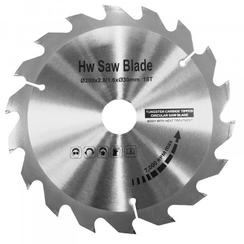 
Diskinis stalo pjūklas medienai, 200 mm skersmens, 400 V, 1100 W
