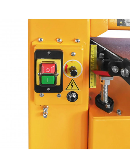 
Platus juostinis šlifuoklis metalui, medienai, plastikui, plotis 450 mm, 1500 W
