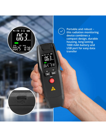 
Geigerio beta gama rentgeno spinduliuotės matuoklis
