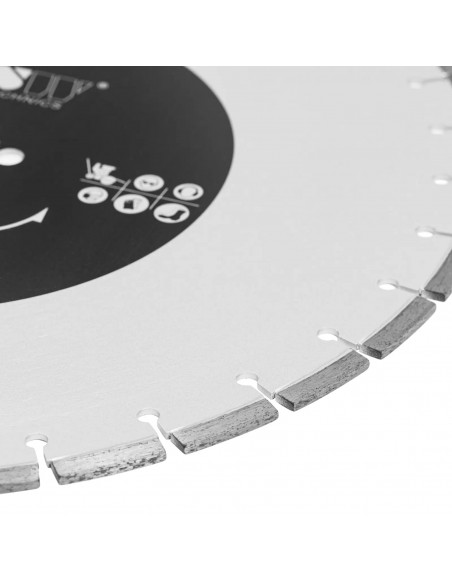 
Deimantinis diskas betonui, keramikai, plytelėms, skersmuo 450 mm, kiaurymė 25,4 mm
