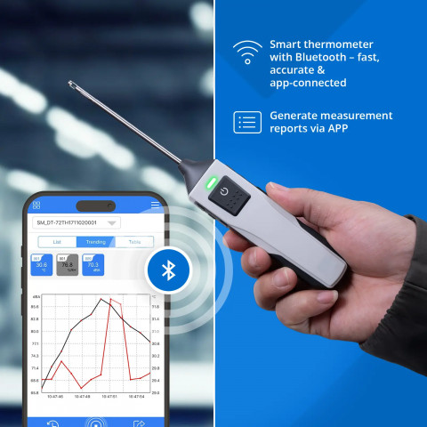 
Elektroninis serviso termometras „Tarmopara K Bluetooth“ -50–150 °C
