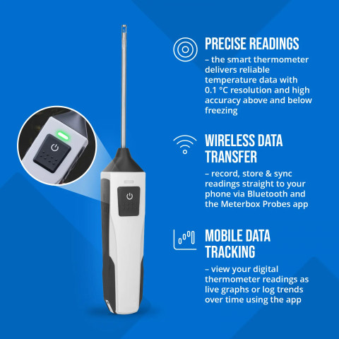 
Elektroninis serviso termometras „Tarmopara K Bluetooth“ -50–150 °C
