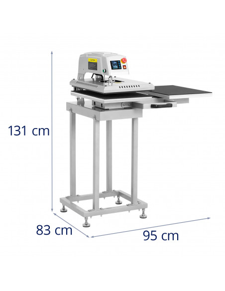 
Dvigubas pneumatinis šilumos perdavimo presas 40x60 cm 2600 W
