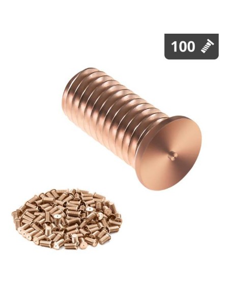 Suvirinimo kaiščiai suvirinimo aparatams variu dengtas plienas M5 12mm Stamos Vokietija 100 vnt. Suvirinimo kaiščiai suvirinimo aparatams variu dengtas plienas M5 12mm Stamos Vokietija 100 vnt.