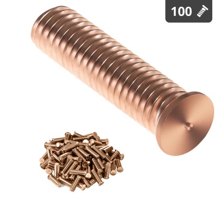 Suvirinimo kaiščiai suvirinimo aparatams variu dengtas plienas M5 20mm Stamos Vokietija 100 vnt. Suvirinimo kaiščiai suvirinimo aparatams variu dengtas plienas M5 20mm Stamos Vokietija 100 vnt.
