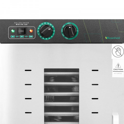 
Bičių žiedadulkių džiovintuvas, 32 lentynos, 30–70 °C, 216 l, 3150 W
