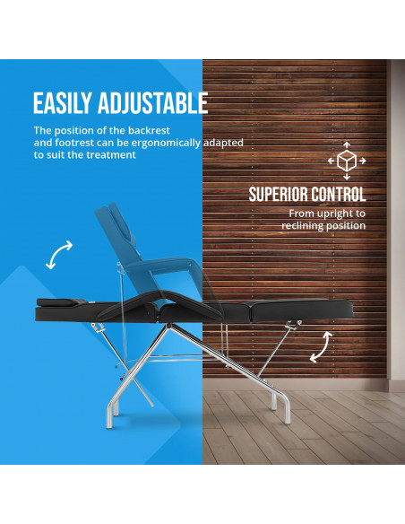 
SPA MATERA tatuiruočių masažo kosmetikos kėdė - juoda
