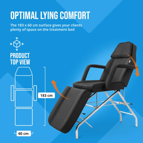 
SPA MATERA tatuiruočių masažo kosmetikos kėdė - juoda
