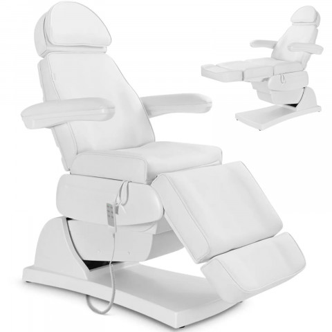 
LATINA elektrinis masažinis SPA tatuiruočių krėslas su 3 varikliais, 200 W – baltas
