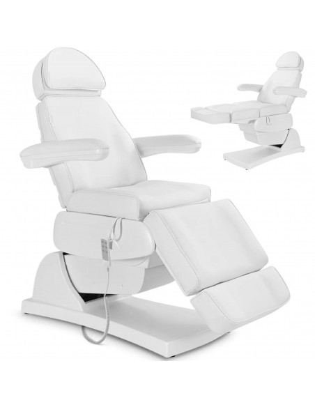 
LATINA elektrinis masažinis SPA tatuiruočių krėslas su 3 varikliais, 200 W – baltas
