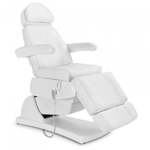 
LATINA elektrinis masažinis SPA tatuiruočių krėslas su 3 varikliais, 200 W – baltas

