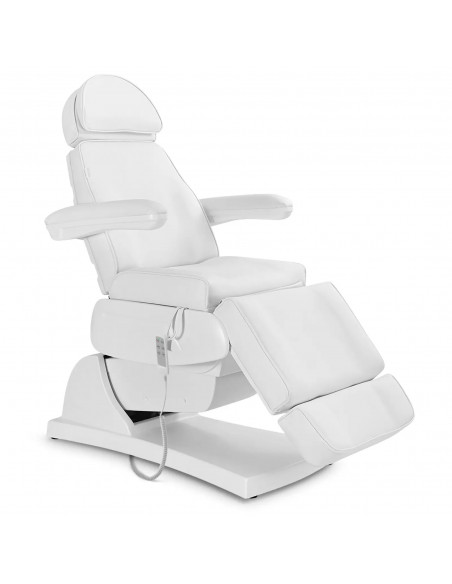 
LATINA elektrinis masažinis SPA tatuiruočių krėslas su 3 varikliais, 200 W – baltas
