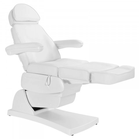 
LATINA elektrinis masažinis SPA tatuiruočių krėslas su 3 varikliais, 200 W – baltas
