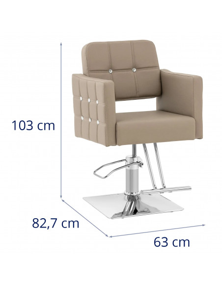 
COTTAM kirpėjo kėdė su pakoja – šviesiai pilka
