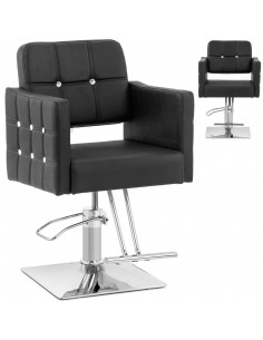 
COTTAM kirpėjo kėdė su pakoja – juoda
