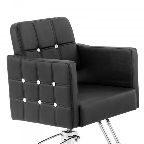 
COTTAM kirpėjo kėdė su pakoja – juoda
