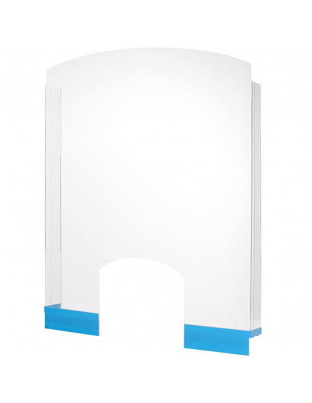 
Apsauginė organinio stiklo pertvara registratūros stalams, 850 x 700 mm
