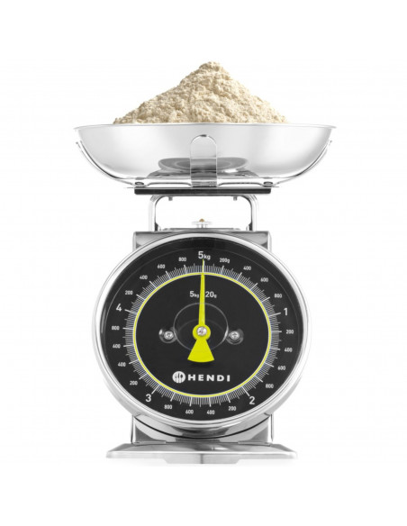 
Analoginės virtuvės svarstyklės su 5 kg plienine svėrimo lėkšte
