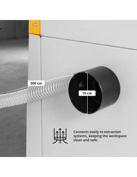 
Diskinis stalo pjūklas medienai, 200 mm skersmens, 400 V, 1100 W
