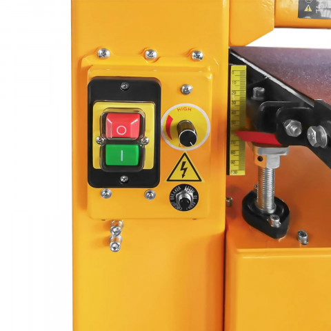 
Platus juostinis šlifuoklis metalui, medienai, plastikui, plotis 450 mm, 1500 W
