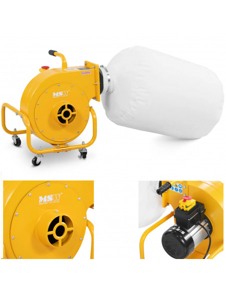 
Pjuvenų ir drožlių dulkių siurblys 56 l 850 m3/ h
