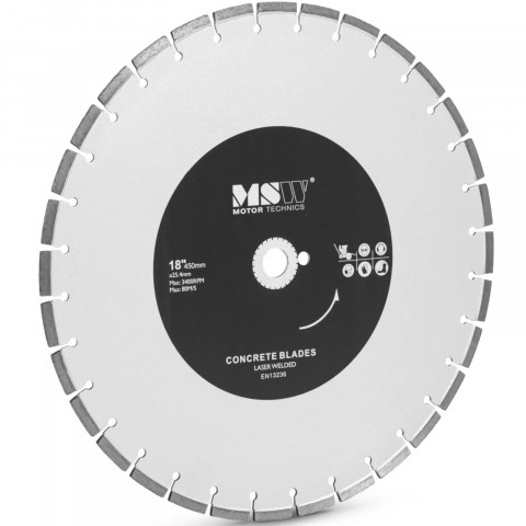 
Deimantinis diskas betonui, keramikai, plytelėms, skersmuo 450 mm, kiaurymė 25,4 mm
