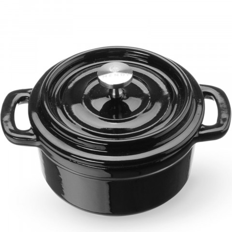 
Emaliuotas ketaus puodas, ovalus, 0,27 l, 130x100x48 mm
