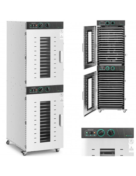 
Bičių žiedadulkių džiovintuvas, 32 lentynos, 30–70 °C, 216 l, 3150 W

