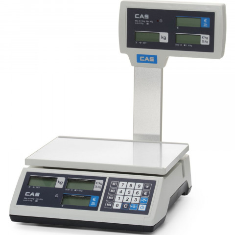 
Komercinės skaičiavimo svarstyklės su tinkamu naudoti prekyboje, strėle iki 15 kg, 290x209 mm
