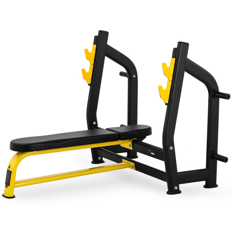 Spaudimas ant suoliuko su stovais štangai tiesiai 155-190 cm iki 135 kg Spaudimas ant suoliuko su stovais štangai tiesiai 155-190 cm iki 135 kg
