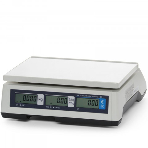 
Komercinės skaičiavimo svarstyklės su legalizavimu iki 15 kg 290x209 mm
